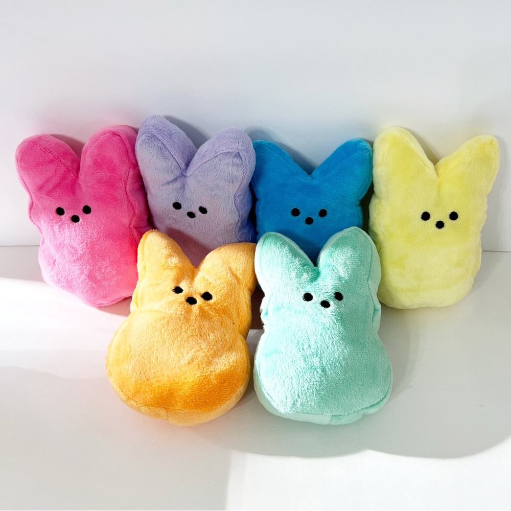 Colorful Bunny Plushies Bundle – 6 Pack of Cute and Cuddly Rabbit Plush Toys